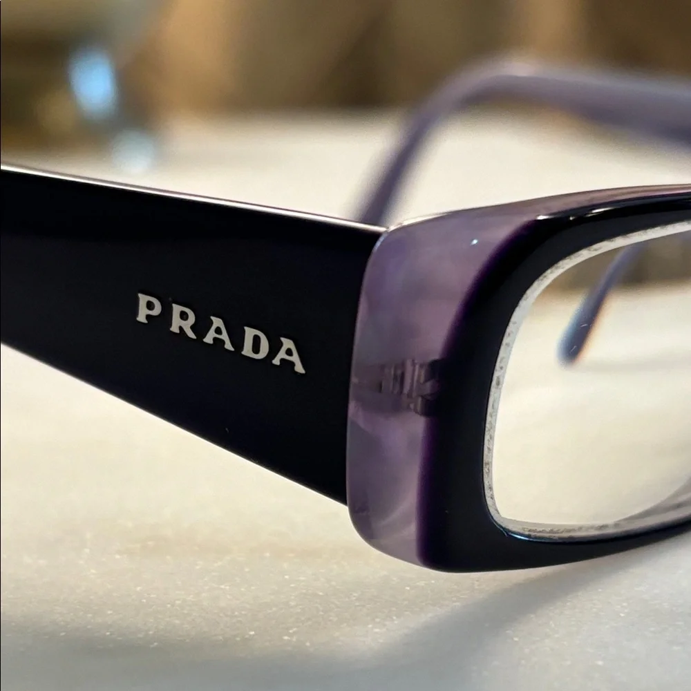 PRADA Women’s PRESCRIPTION GLASSES Rectangle Frames Dark Purple Tortoise Shell 💜